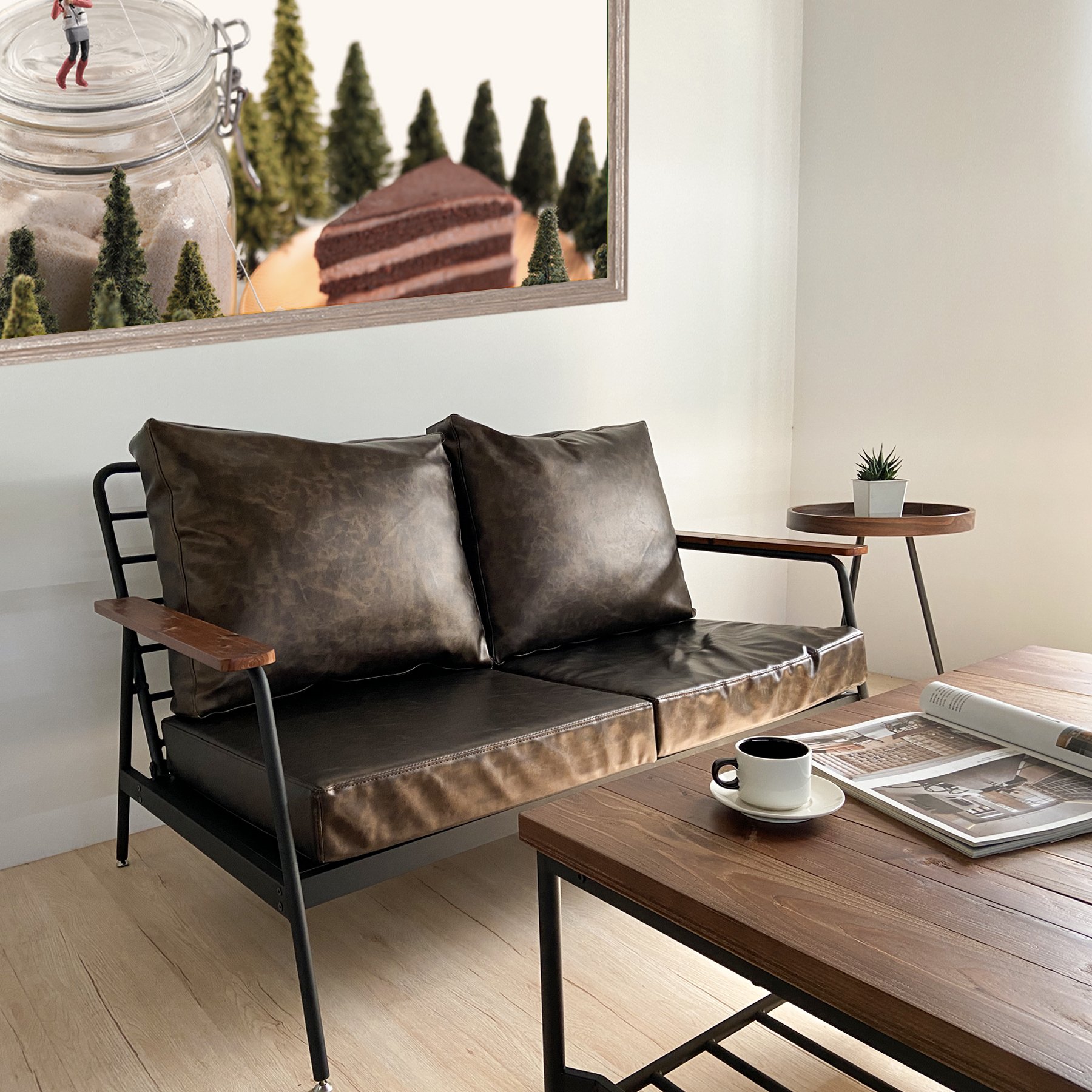 Modern Living Room Sofa Two Seater Sofa for Apartment