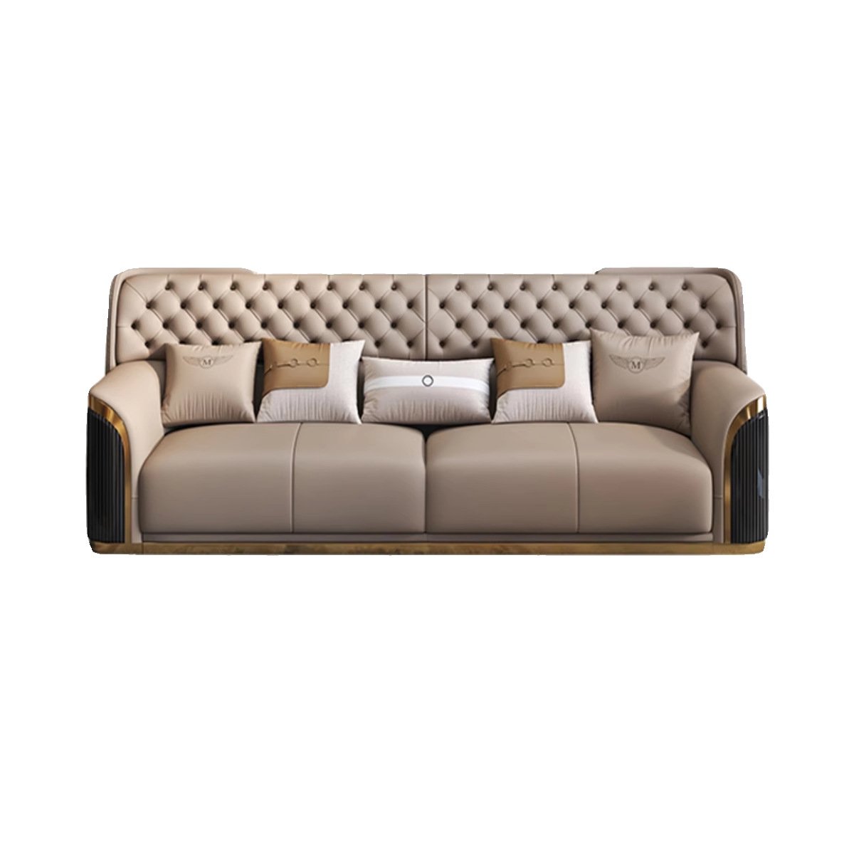 Modern luxury living room sofas high end MIcrofiber fabric sofa set home furniture