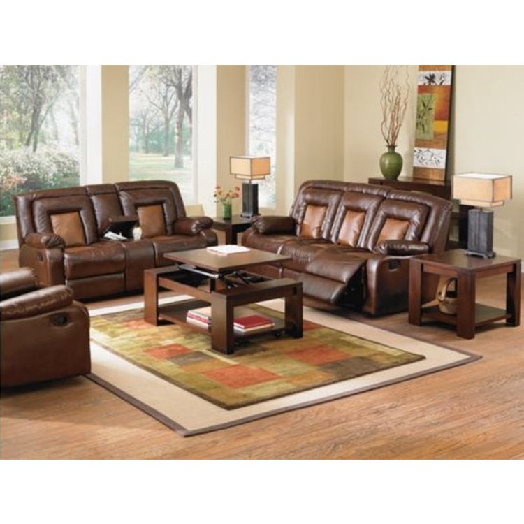 China Hot Sale 7 Seater Set L Shaped Power Sofa Leather Recliner for Living Room Hotel