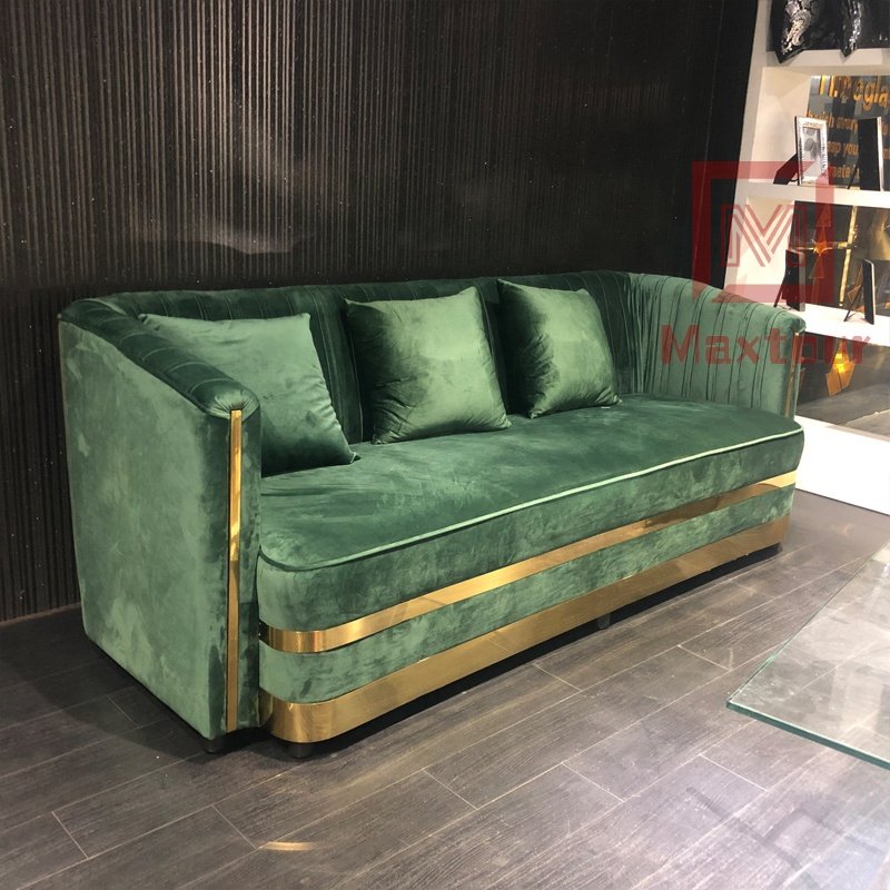 Luxury modern velvet couch living room sofa