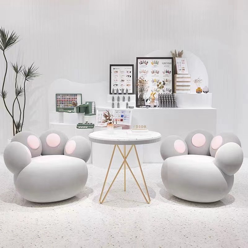 High Quality Soft Fabric Modular Sectional Sofa Set for Dining in Coffee Shops Nail Salons Shopping Malls Living Rooms Hotels