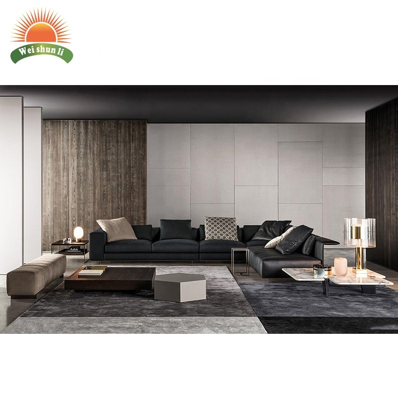 Modern Design Luxury Living Room Villa Hotel Sofa Furniture Leather Sofa Set Couch Sofa