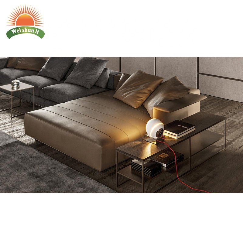 Modern Design Luxury Living Room Villa Hotel Sofa Furniture Leather Sofa Set Couch Sofa