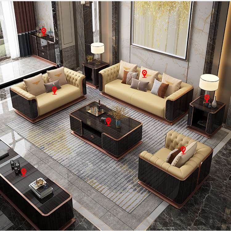 High Quality Big Size seat Comfortable Home Cloud Sofa Living Room Linen Corner Couch Sofa Set Furniture
