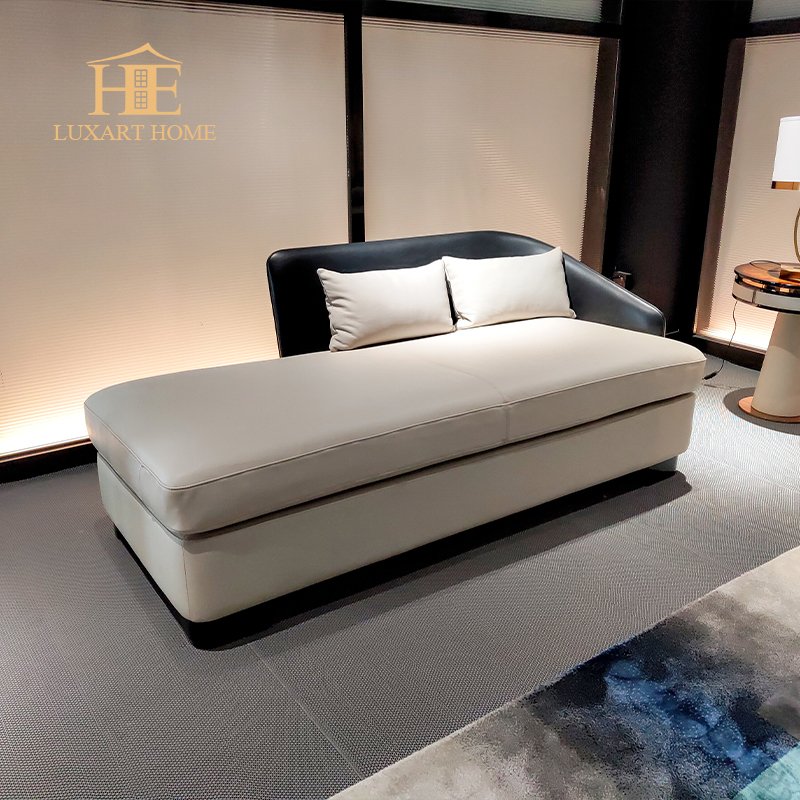 High end living room sofa set furniture natural leather sectional sofa painted with walnut burr bark gloss finish