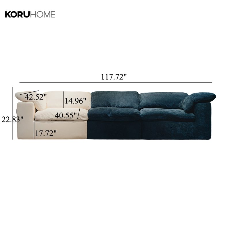 Luxury Living Room Sofa Modular Fashion Modern White Cloud Sofa