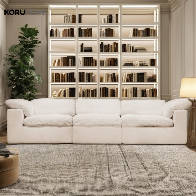 Luxury Living Room Sofa Modular Fashion Modern White Cloud Sofa