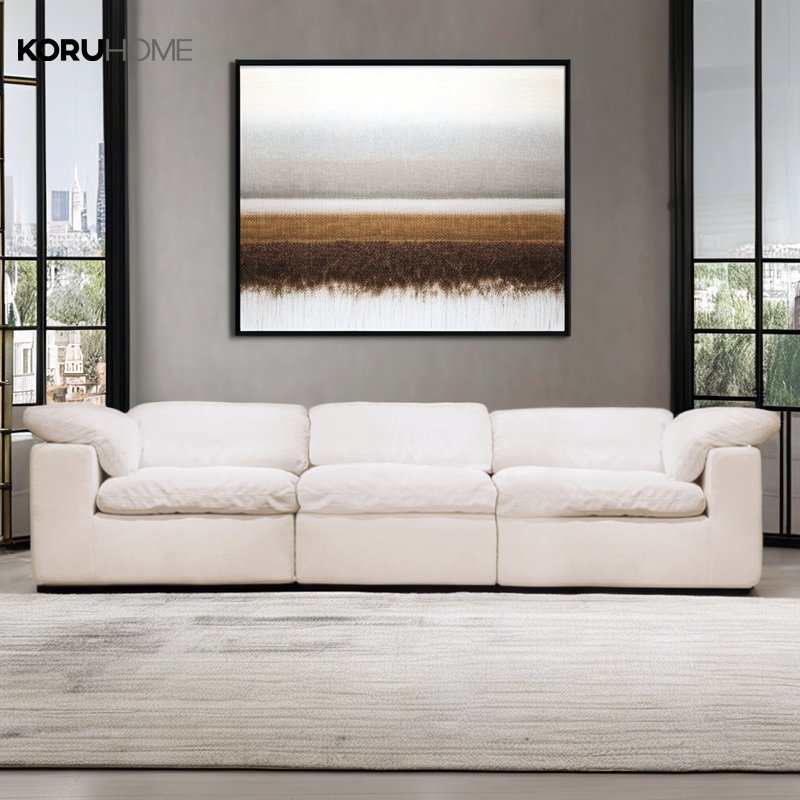 Luxury Living Room Sofa Modular Fashion Modern White Cloud Sofa
