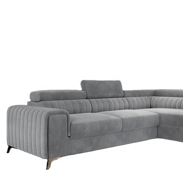 Modern design living room sofa set furniture corner sofa fabric l shape sofa