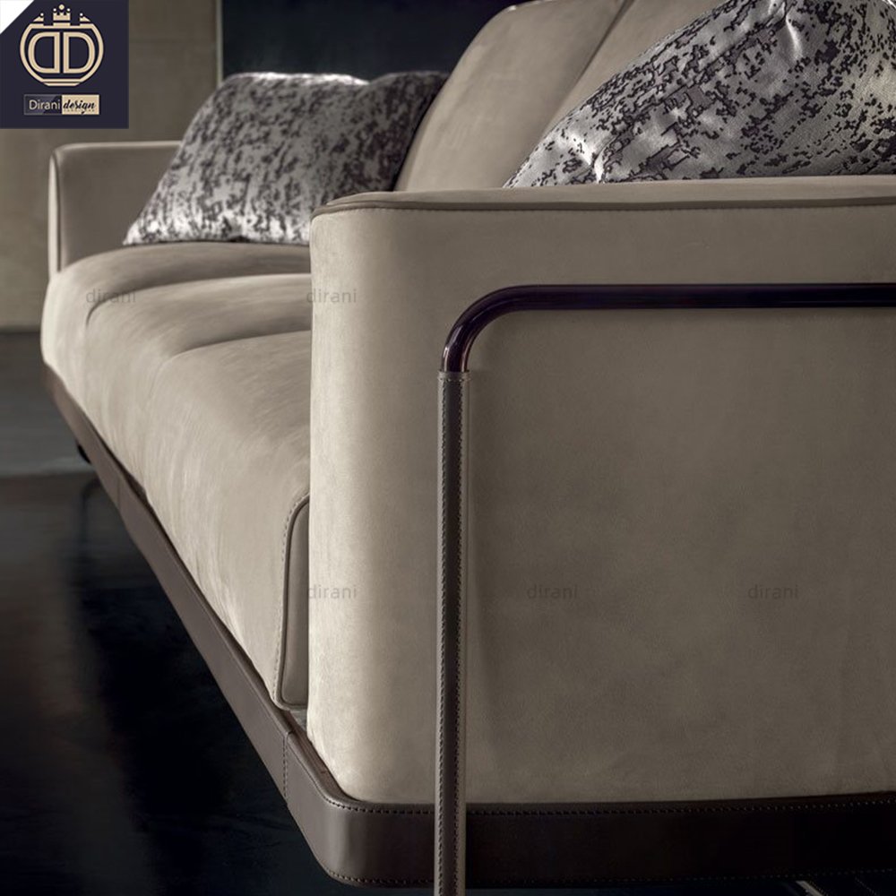 luxurious leather modern big size couch sectional L shape big sofa set living room sofa