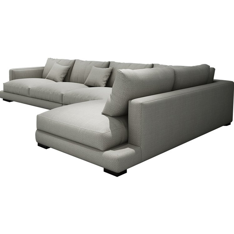 Extra large black wide corner sofa fabric corner couch 7 seater living room sofas floor couch
