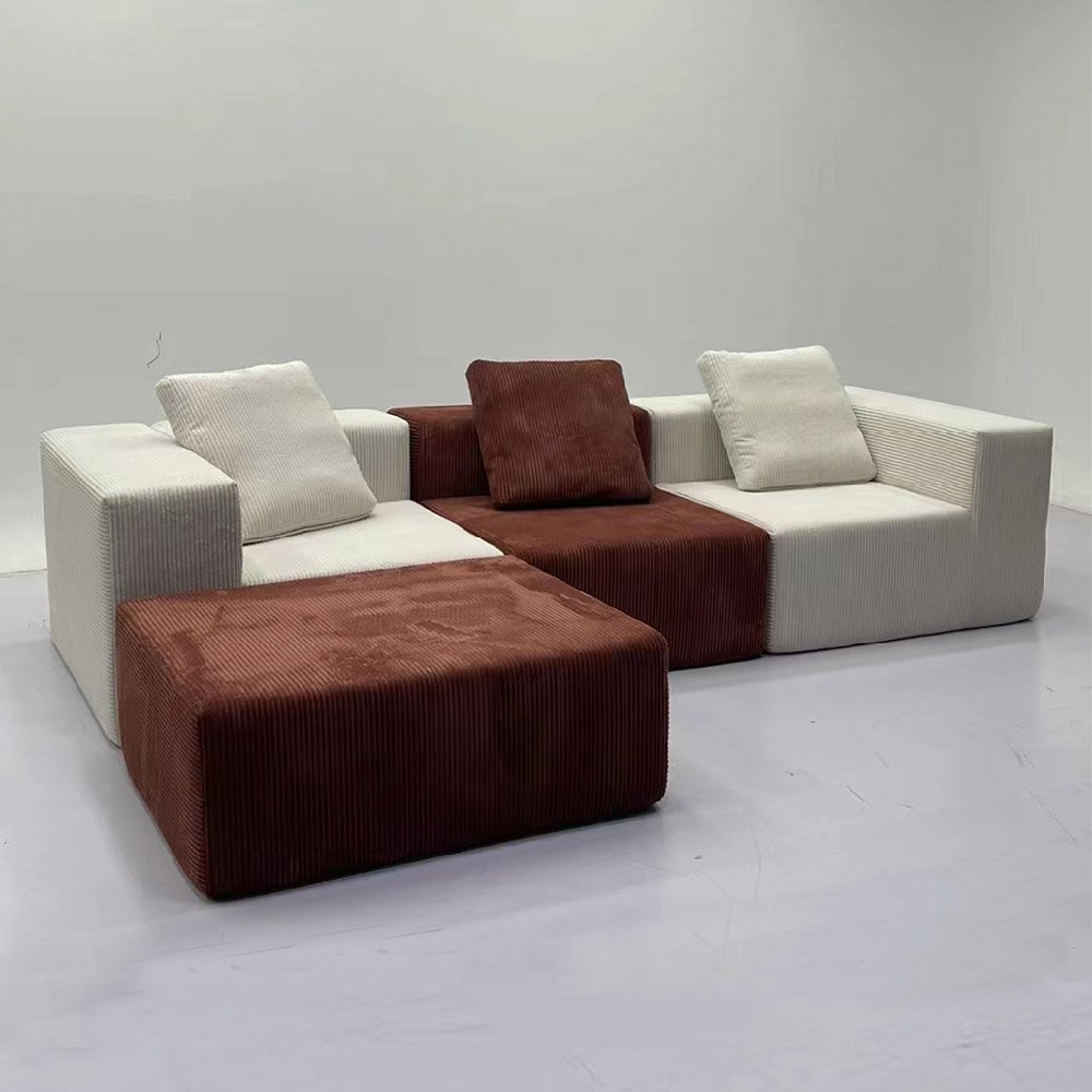 Living Room Compressed Sofa In Box Couches Luxury Living Room Sofa Corduroy Fabric Compressed Vacuum Packed Sofa Set