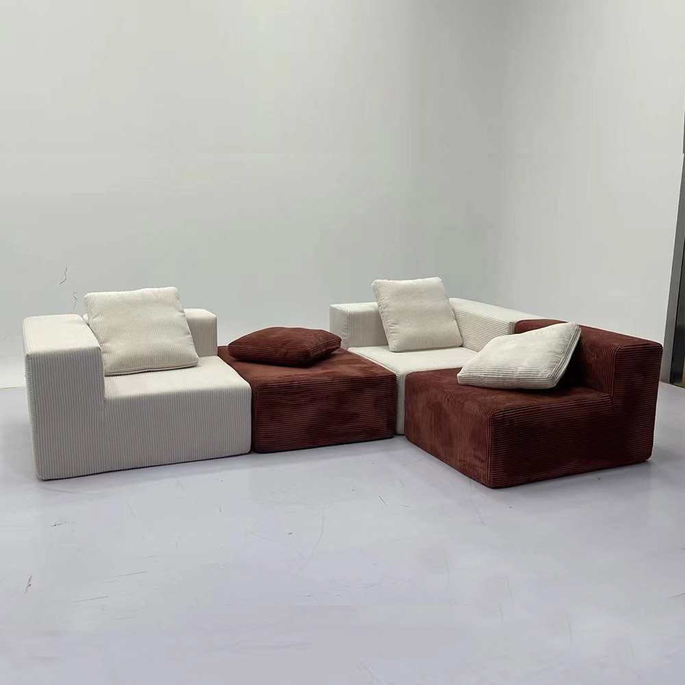 Living Room Compressed Sofa In Box Couches Luxury Living Room Sofa Corduroy Fabric Compressed Vacuum Packed Sofa Set