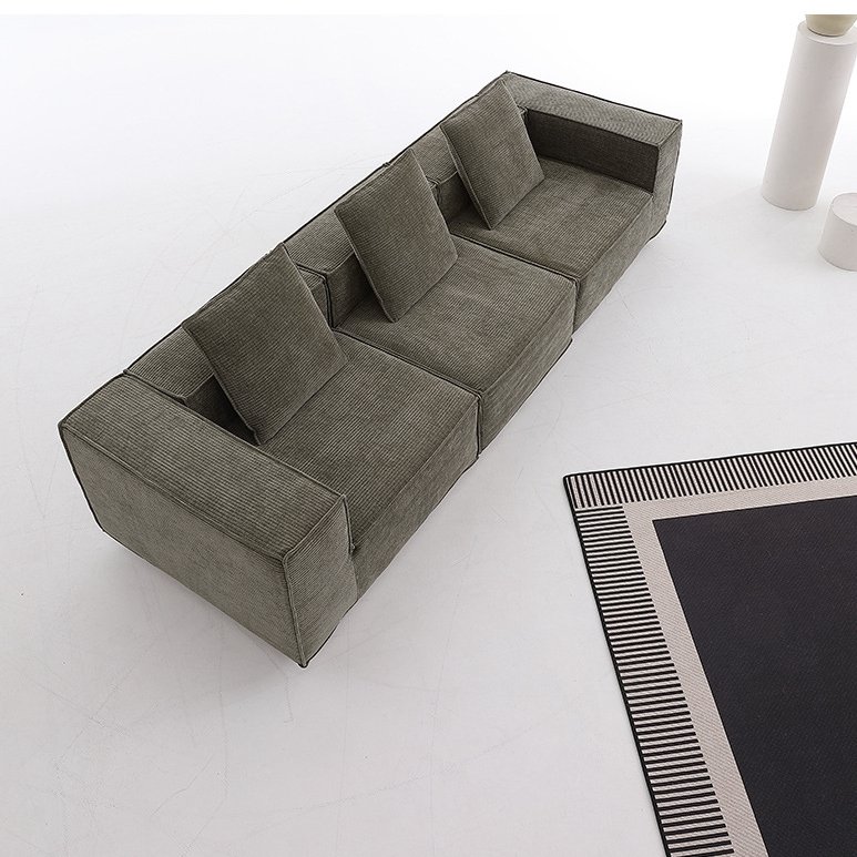 NOVA Corduroy Fabric Sectional Living Room Sofas In Box Compressed Packing Couch Sets Modular Lounge Sofa Modern Home Furniture