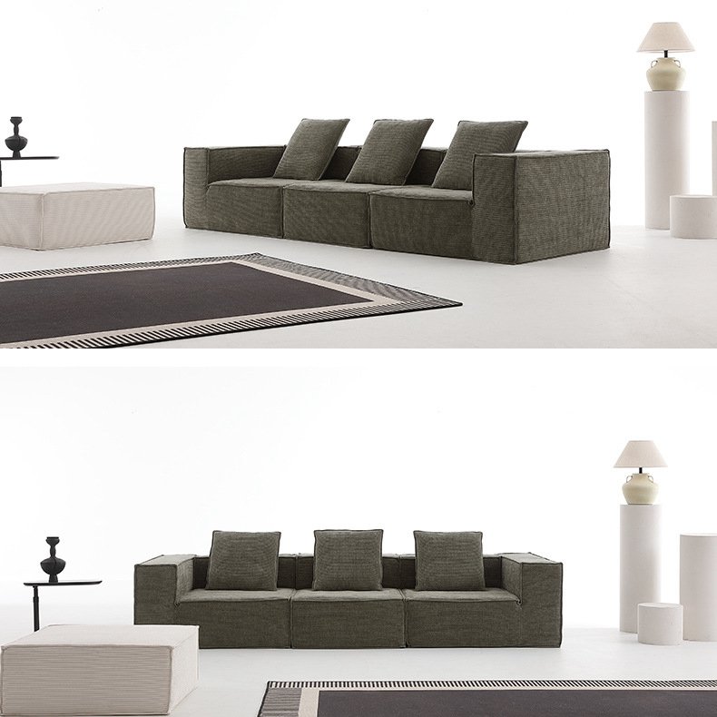 NOVA Corduroy Fabric Sectional Living Room Sofas In Box Compressed Packing Couch Sets Modular Lounge Sofa Modern Home Furniture