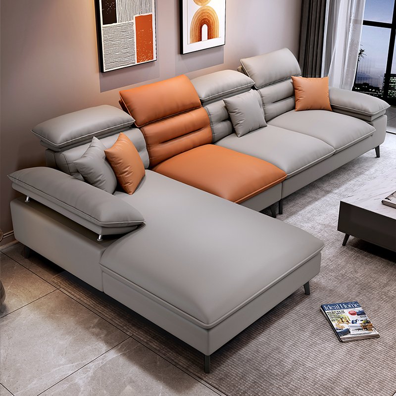 Disposable Tech Fabric Sofa Light Luxury Removable Washable Sofa Nordic Modern Fabric Sofa for Living Room Furniture