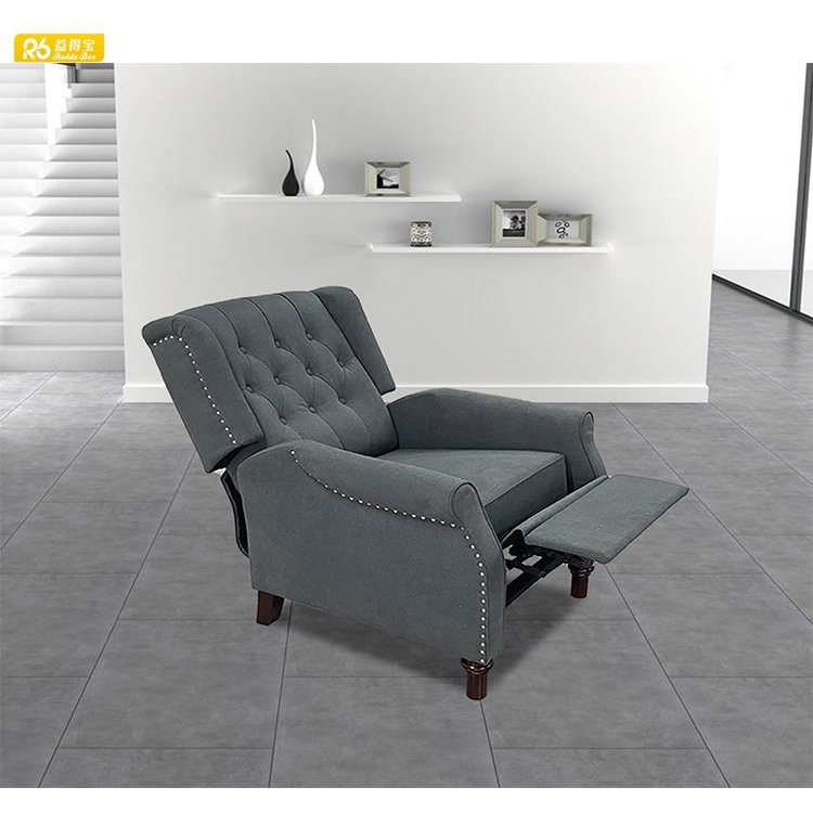 Redde Boo modern black velvet single chair for living room reclining facial chair Ships from USA 9318