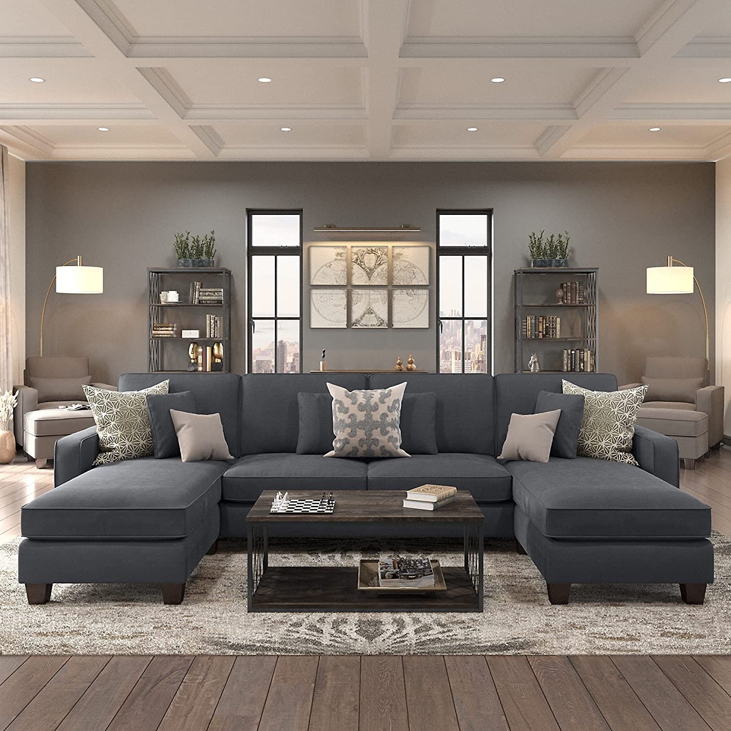 Customized fabric sofa function home living room sectional sofas set
