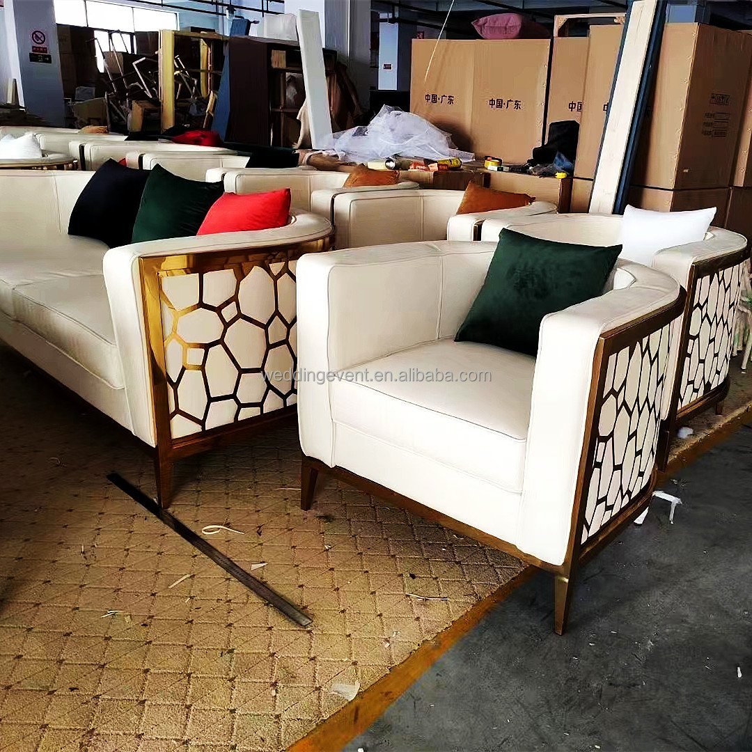 stainless steel elegant sofa modern design modern single seater sofa chair armchair set modern home furniture living room sofas