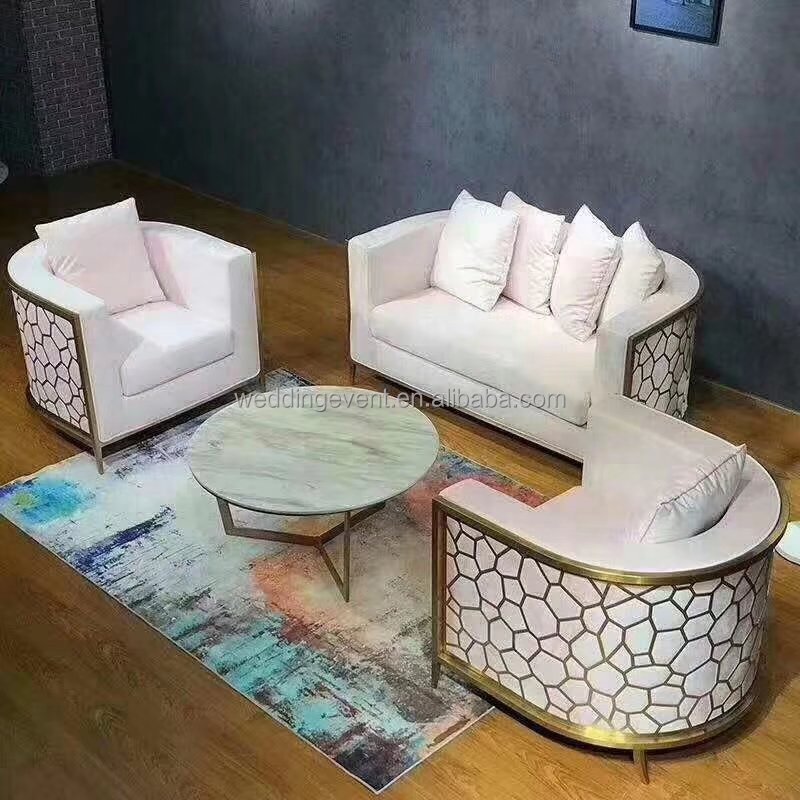 stainless steel elegant sofa modern design modern single seater sofa chair armchair set modern home furniture living room sofas
