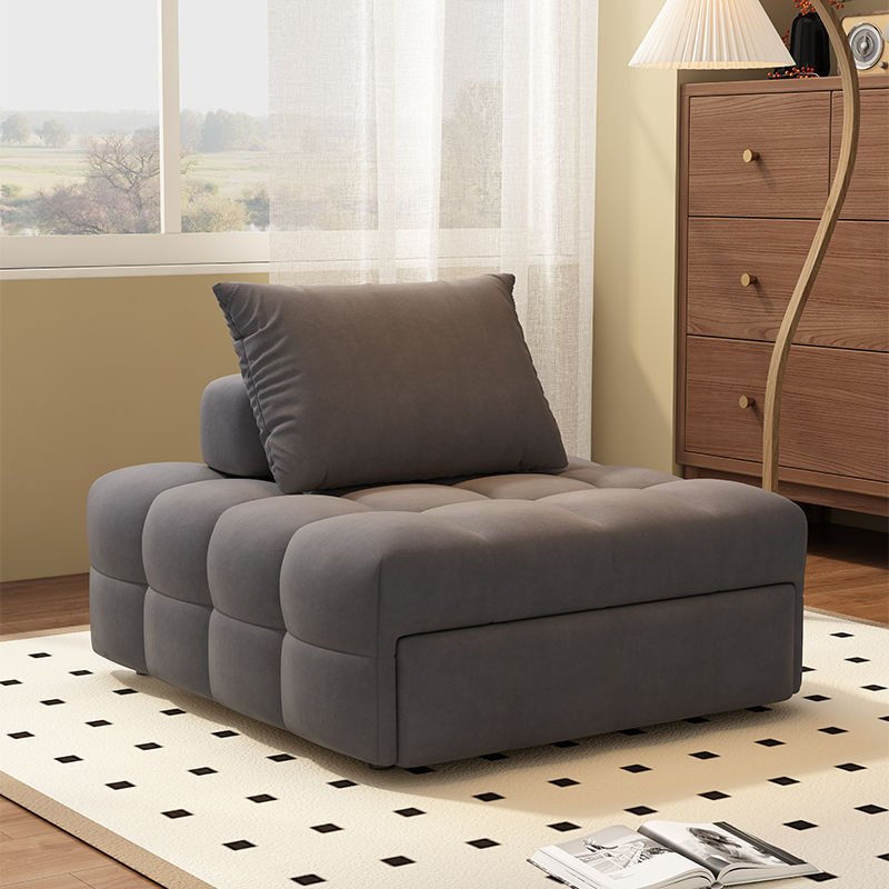 Modern living room square sofa small apartment living room dual-purpose single sofa bed lounge chair balcony lazy sofa