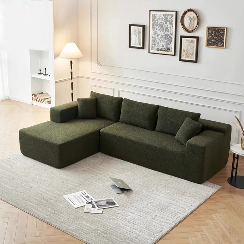Modern Living Room Furniture Sofa Set Vacuum Compression Packing Fabric L Shape Modular Compress Living Room Sofa