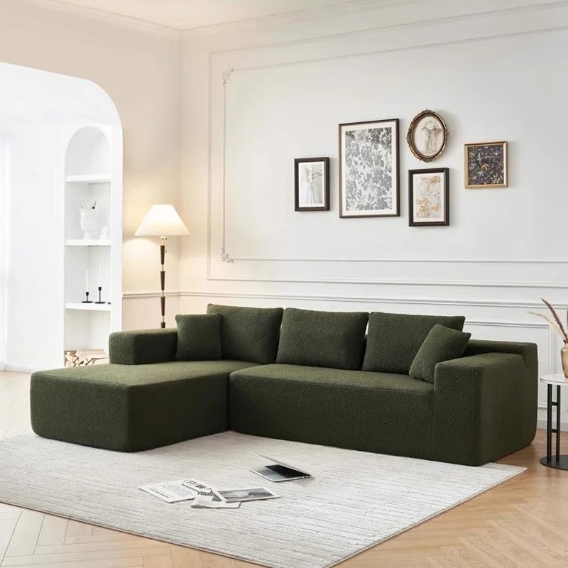 Modern Living Room Furniture Sofa Set Vacuum Compression Packing Fabric L Shape Modular Compress Living Room Sofa