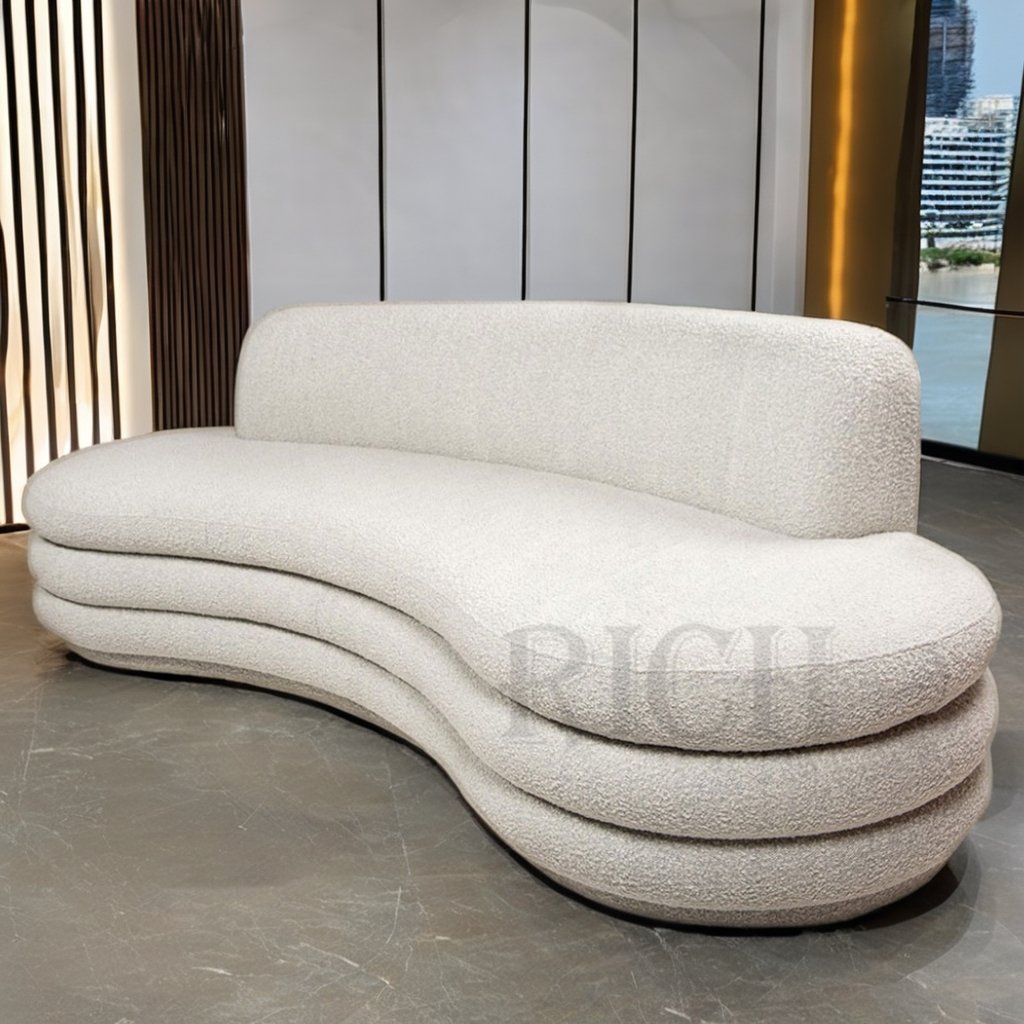 lounge furniture modern living room large modern curved sofa furniture long curved settees and sofas Italian minimalist arc sofa