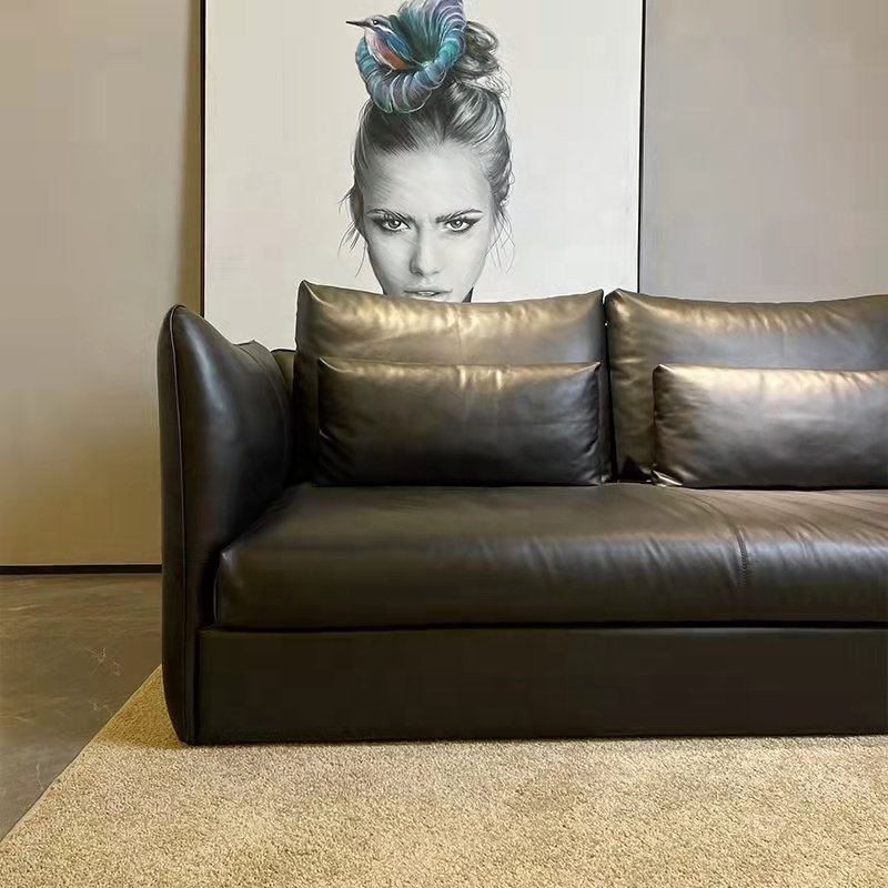 Quality Elegant interior Sofa for home luxury living room 2024 modern Italia sofa Velvet L Corner Genuine Leather Sectional Sofa