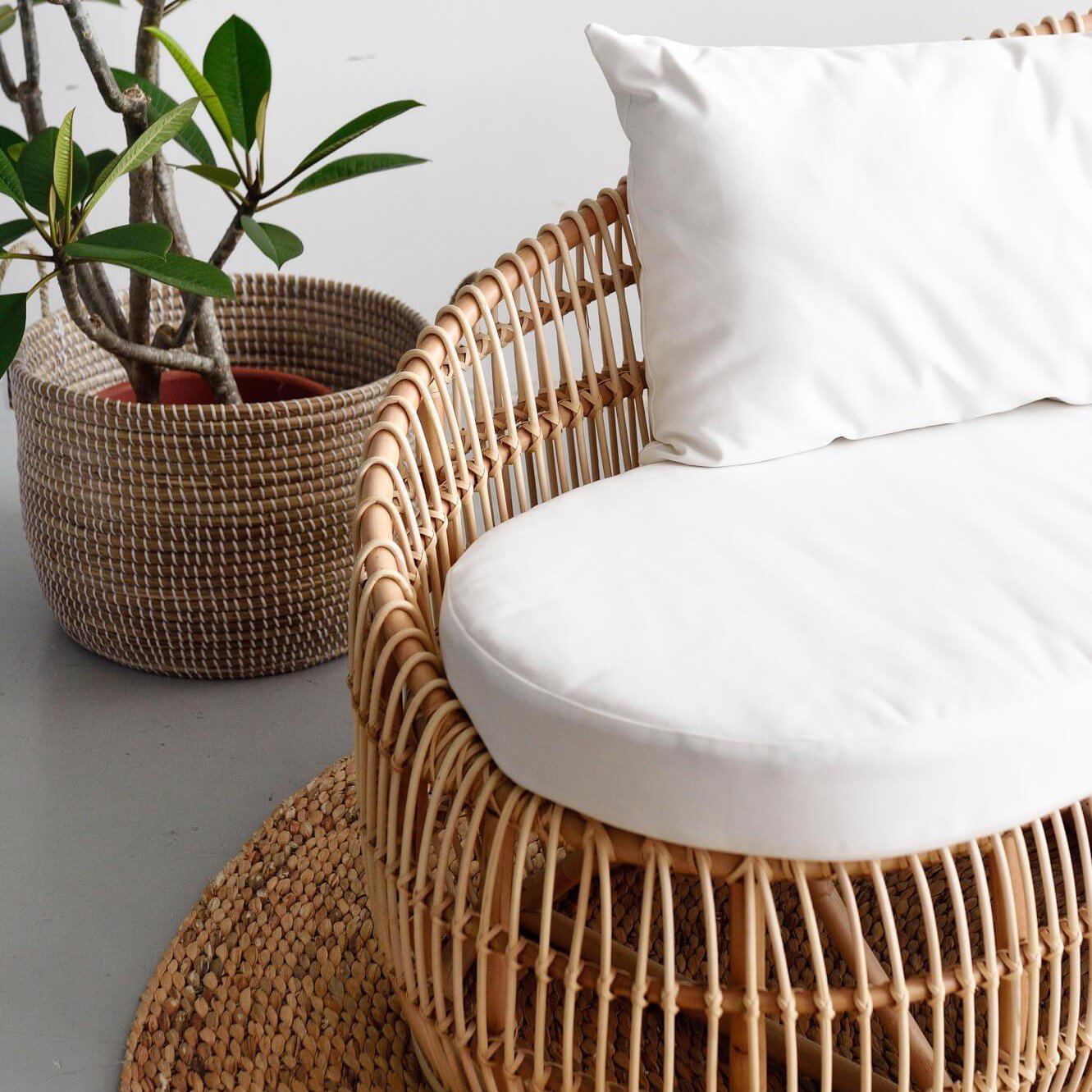Top quality modern rattan lounge sofa chair luxury living room bedroom sofas direct factory price