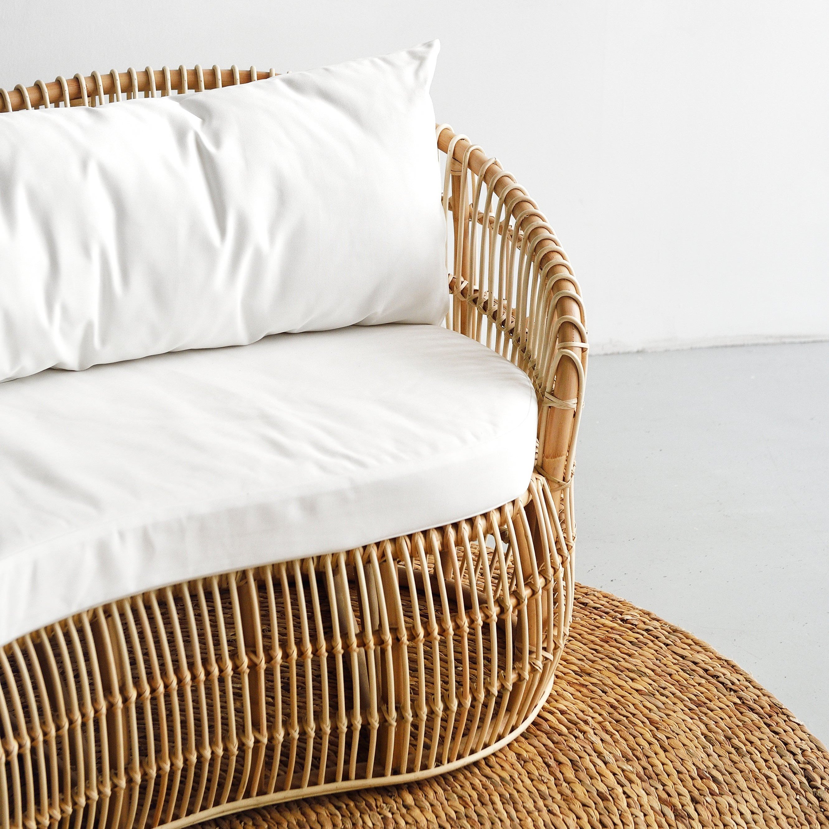 Top quality modern rattan lounge sofa chair luxury living room bedroom sofas direct factory price