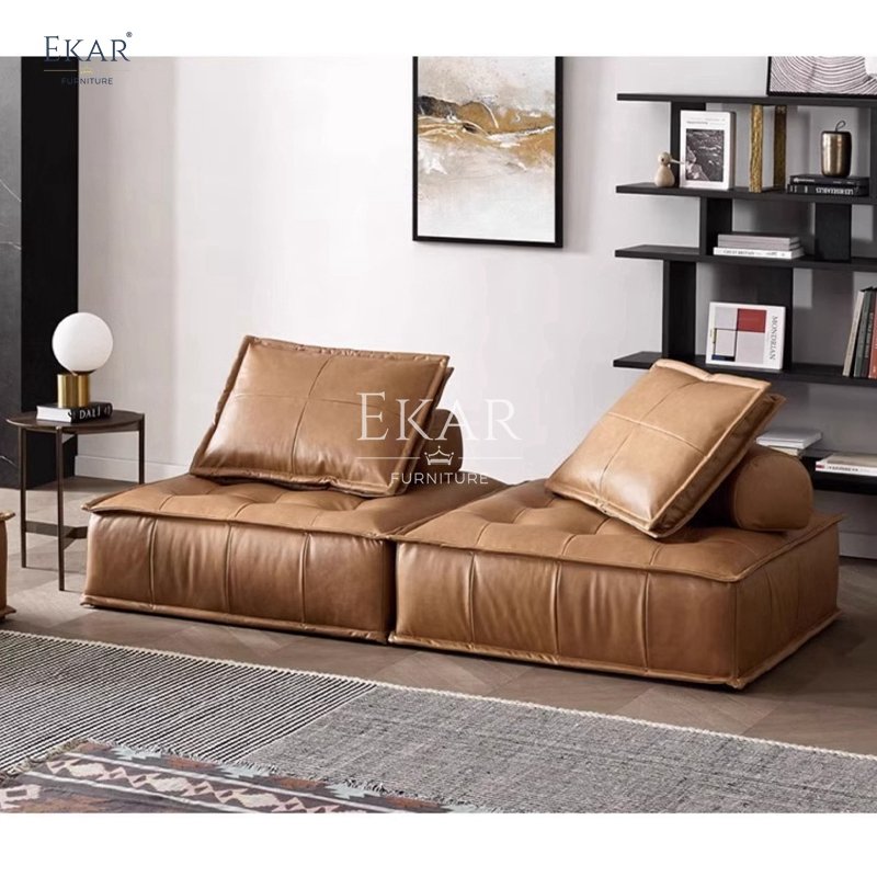 New design Ekar modern living room sofa with solid wood legs and high density sponge
