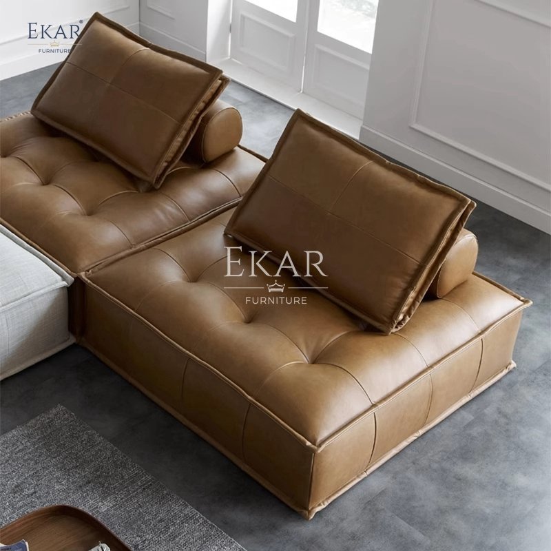 New design Ekar modern living room sofa with solid wood legs and high density sponge
