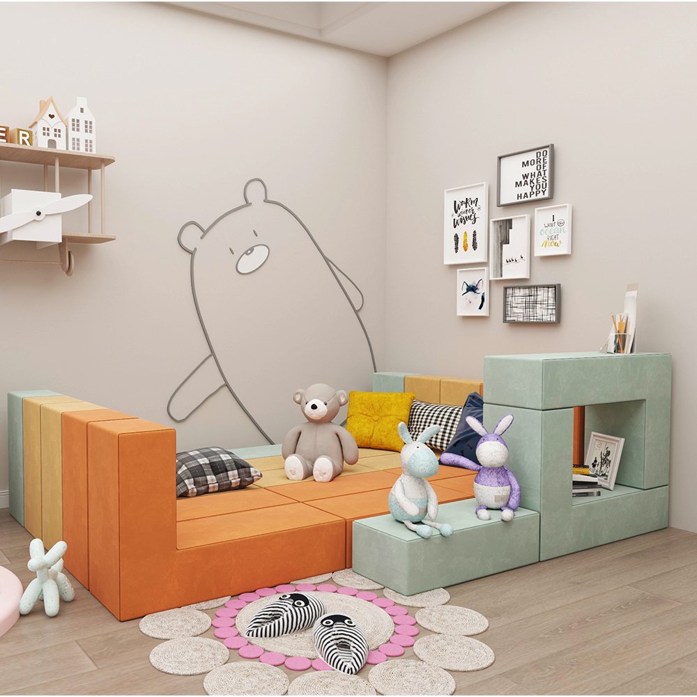 Modular Children Play Couch Kids Sofa Modular For Kids Kids play sofa modular children play couch
