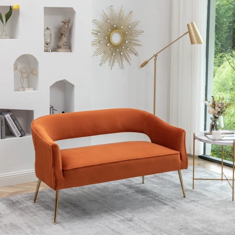 Velvet 2 Seater Sofa,arm Loveseat, Living Room Sofa 30 Bedroom Furniture Customized Modern Bedroom Livingroom Furniture Tufted