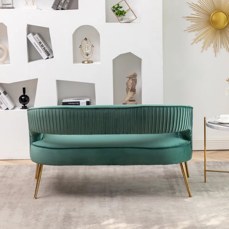 Velvet 2 Seater Sofa,arm Loveseat, Living Room Sofa 30 Bedroom Furniture Customized Modern Bedroom Livingroom Furniture Tufted