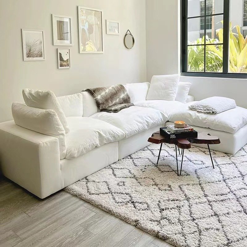 Nordic style High Quality Living Room Sofa Home Office Furniture Sectional Sofa Settee with Armerests
