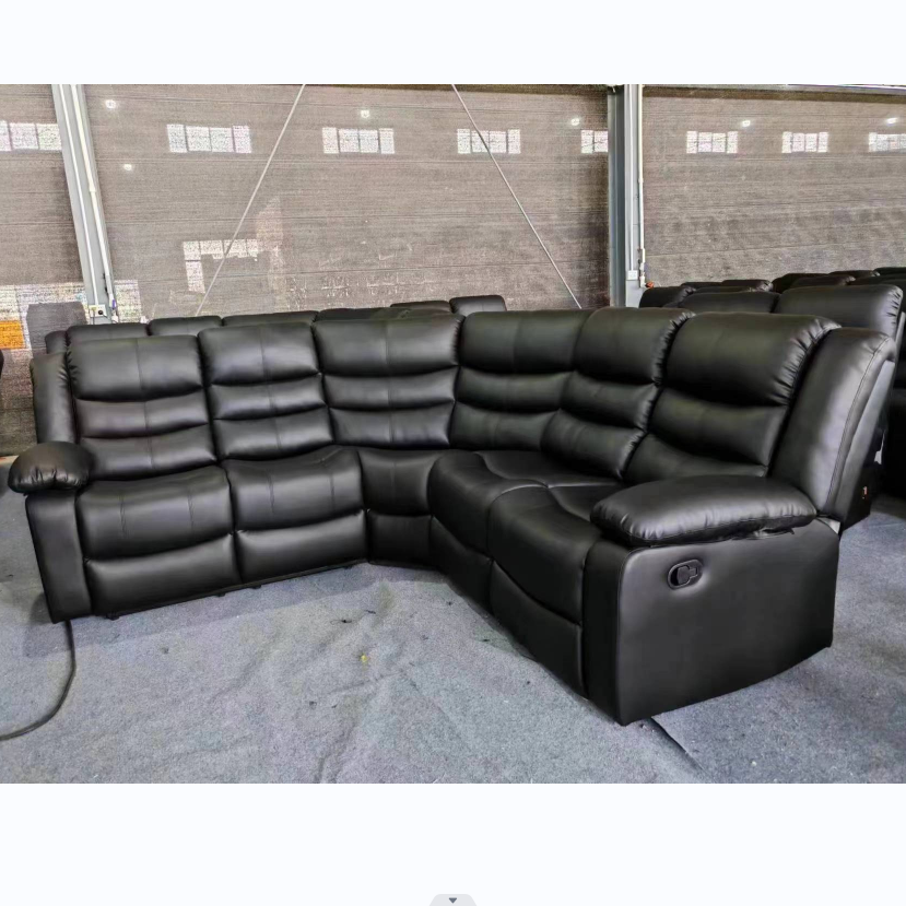 Factory Modern Recliner Corner Sofa And Leather Recliner Sectional Sofa Modern Sofa Set Corner 7 Seat Living Room Furniture