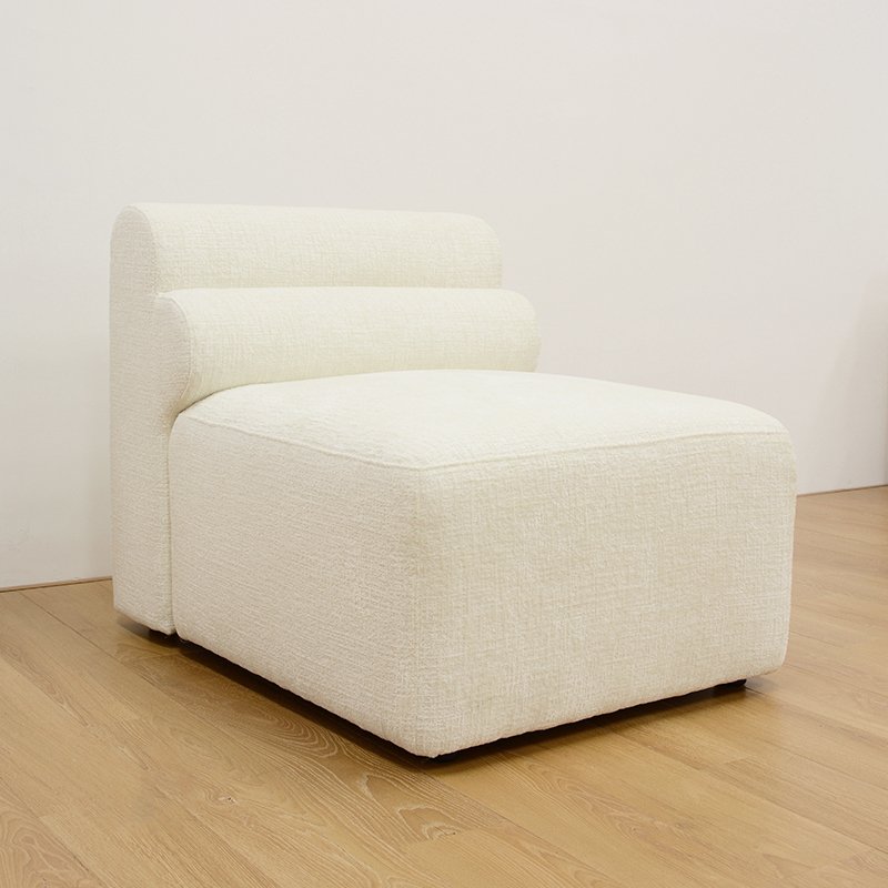 Modern Minimalist white sectional chenille sofa fabric couches luxury living room sofa