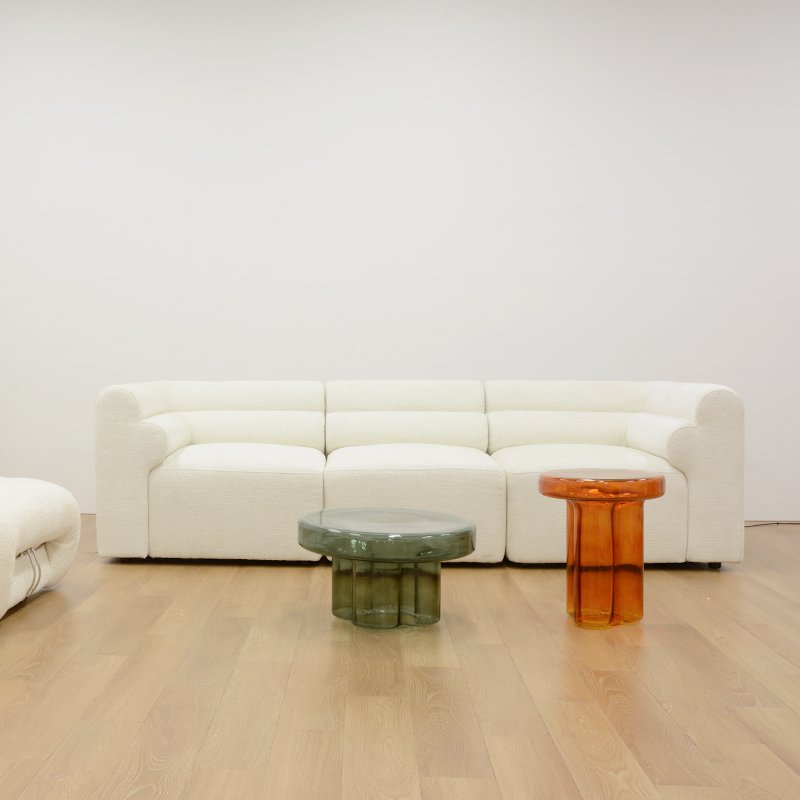 Modern Minimalist white sectional chenille sofa fabric couches luxury living room sofa