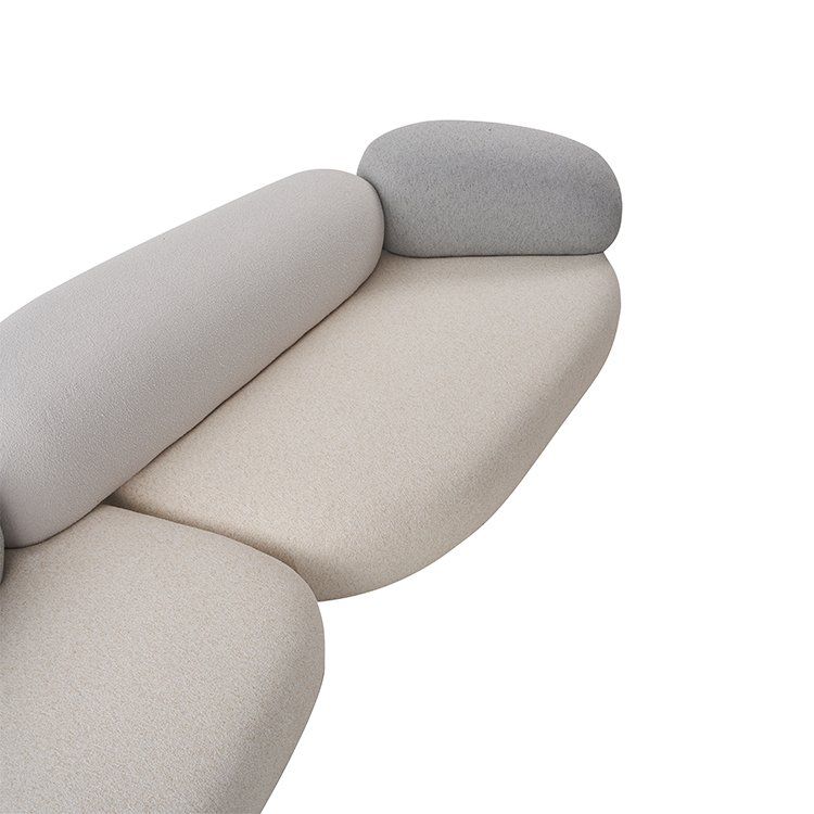 Noble Luxury Home Or Hotel White Sofa Fabric Sofa Set Furniture Living Room