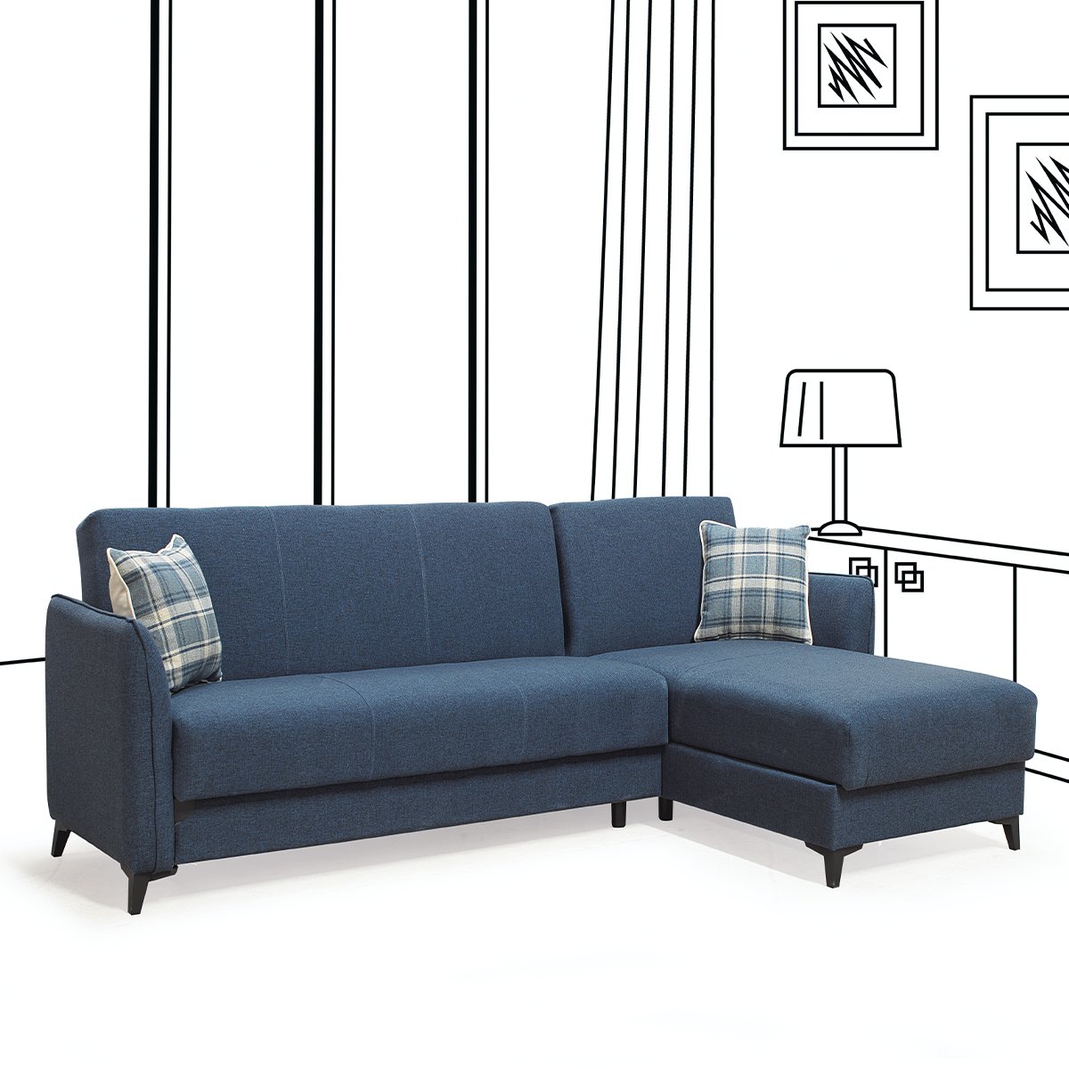 OEM Corner Sofa Bed Luxury Turkish Furniture Hotel Villa Projects 3 2 1 Customizable Colours Luxury Sleeper Living Room Sofas