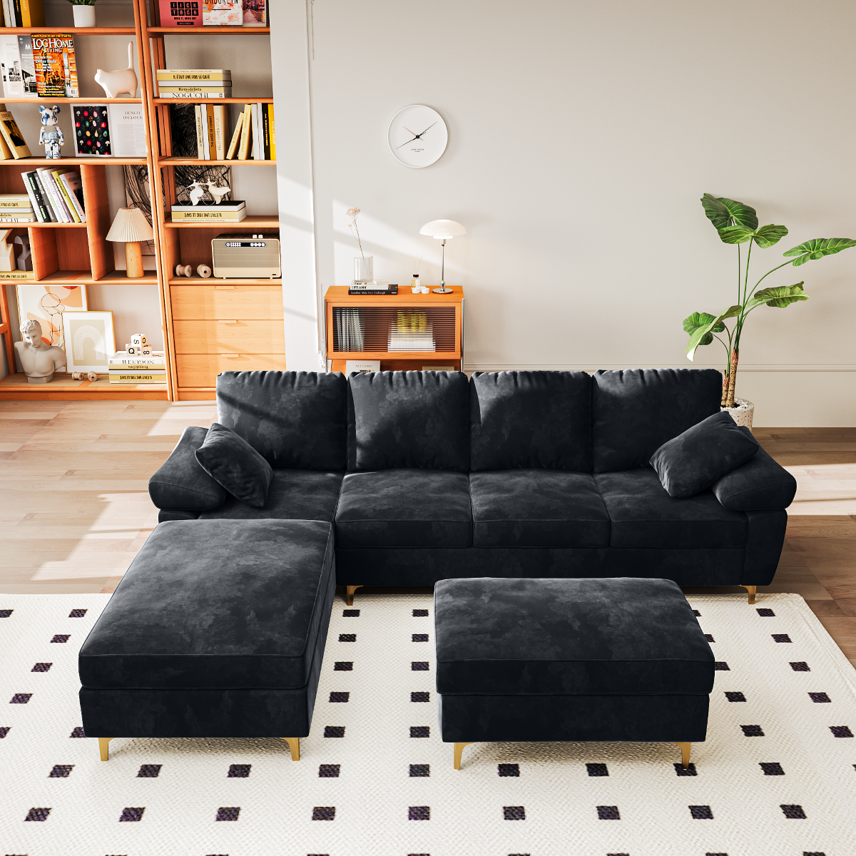 Living Room Sofas Living Room Convertible Sofa Bed With 3 Cushions and Breathable Fabric for Apartments Offices Furniture Home