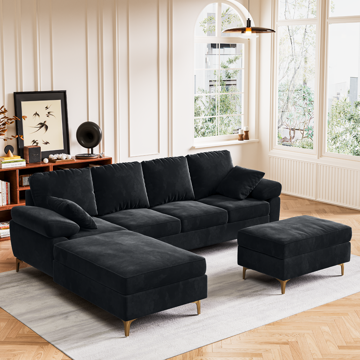 Living Room Sofas Living Room Convertible Sofa Bed With 3 Cushions and Breathable Fabric for Apartments Offices Furniture Home
