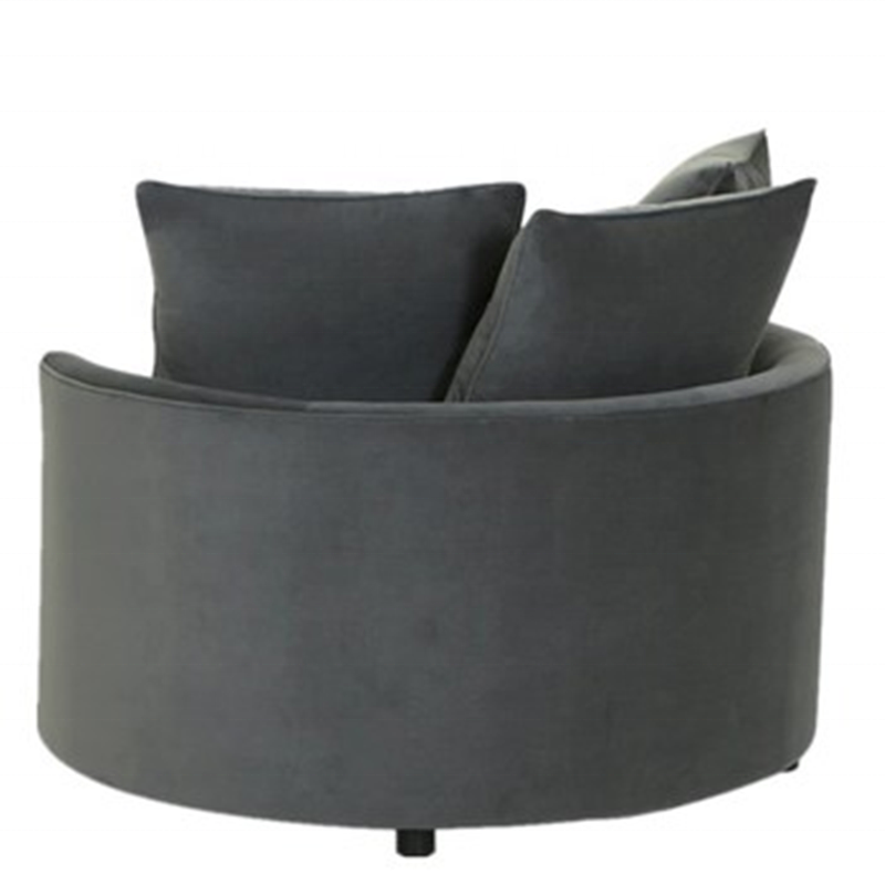 High quality single round lounge sofa chair modern wooden sofa set furniture living room sofas