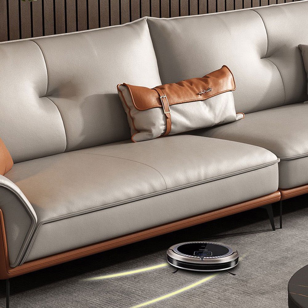 Luxurious high-quality leather sofa Nordic style sofa Living room sofa with modern design