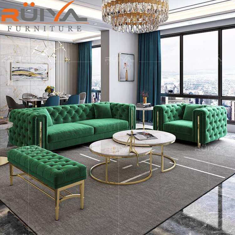 Fabric nordic sofa couch living room sofa set grey color 3 2 1 sofa set designs home furniture