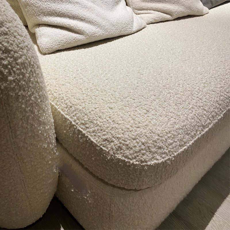Light Luxury Special-shaped Fabric Sofa Living Room Three-seaters Curved Sofa