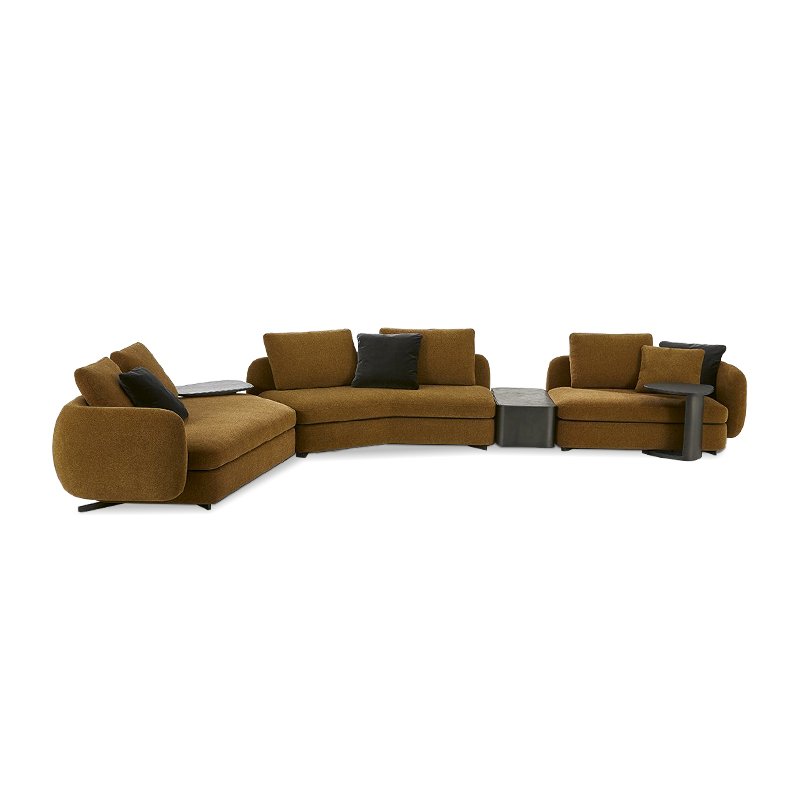 Italian luxury design furniture post modern couch living room sofa set fabric hot sales nordic lazy sleeper sofa