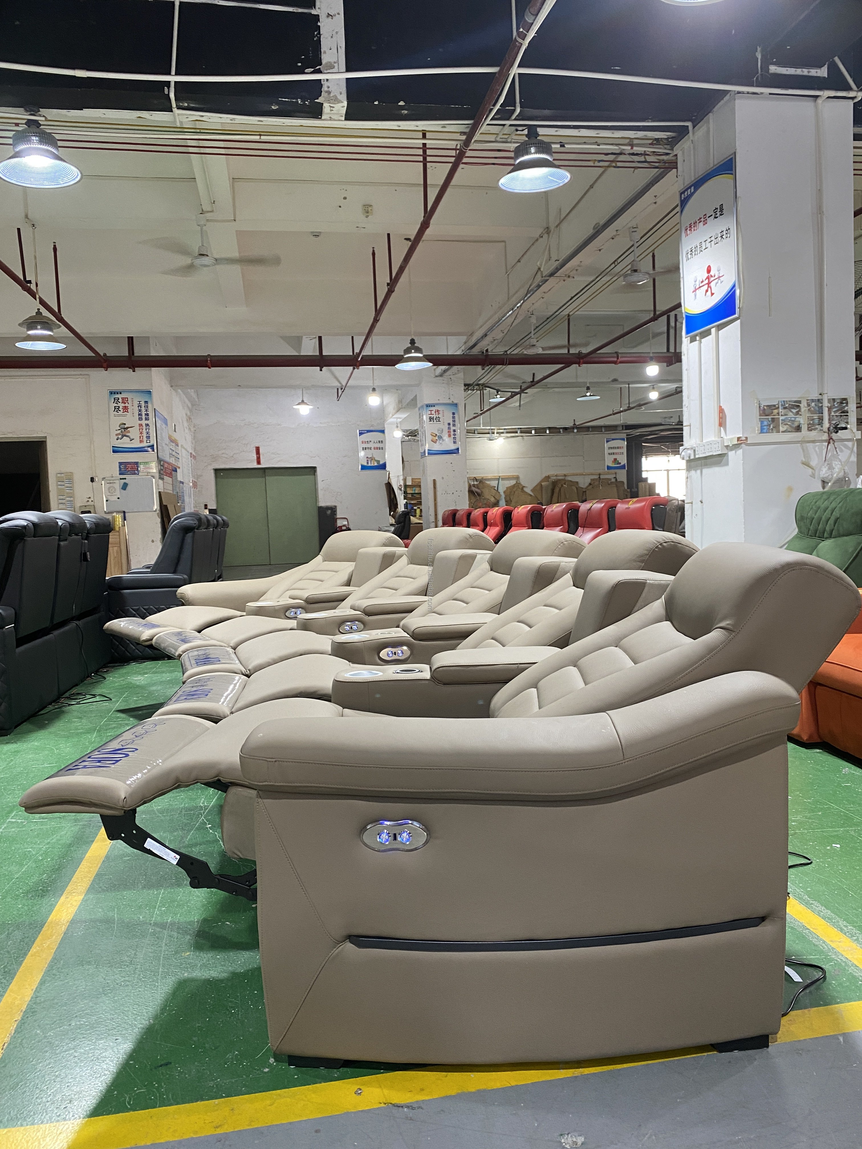 High Comfort and Durability Custom Genuine Leather Living Room Sofa Set power reclining lazy boy sofa chairs with storage